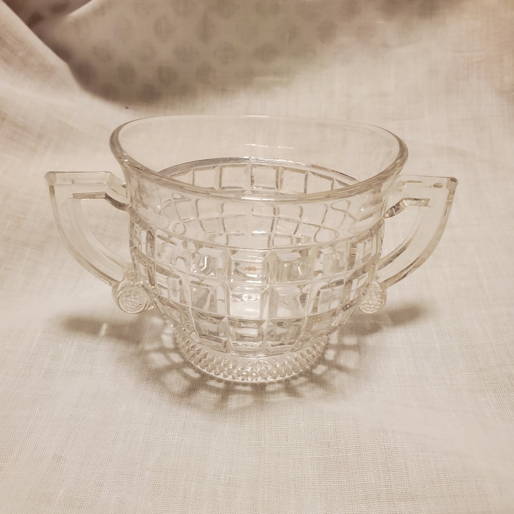 Heisey Victorian Pattern Open Sugar Bowl